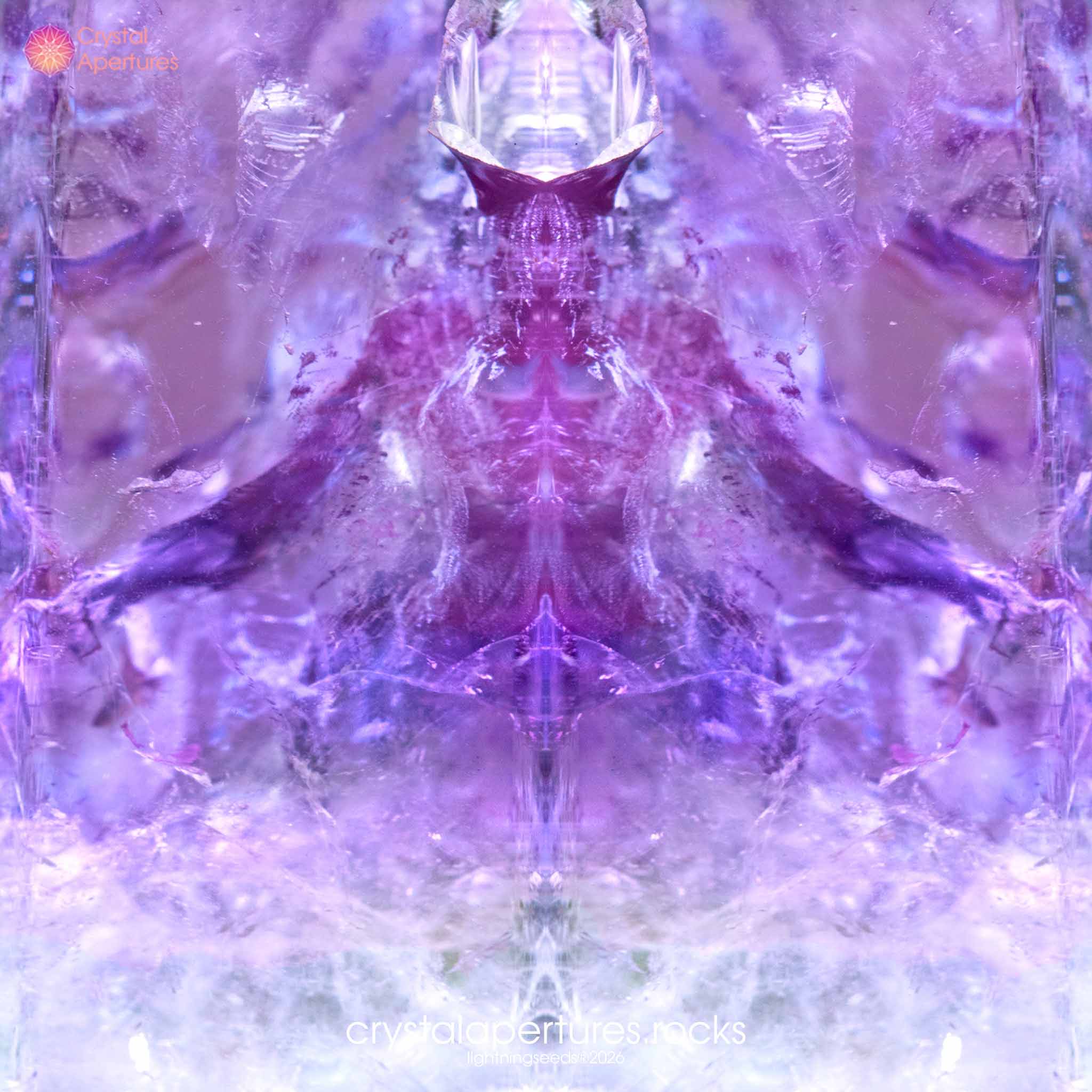 Amethyst crystal apparel and accessories – original Crystal Apertures photography © lightningseeds®