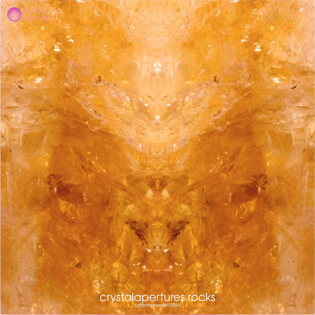 Citrine crystal apparel and accessories – original Crystal Apertures photography © lightningseeds®