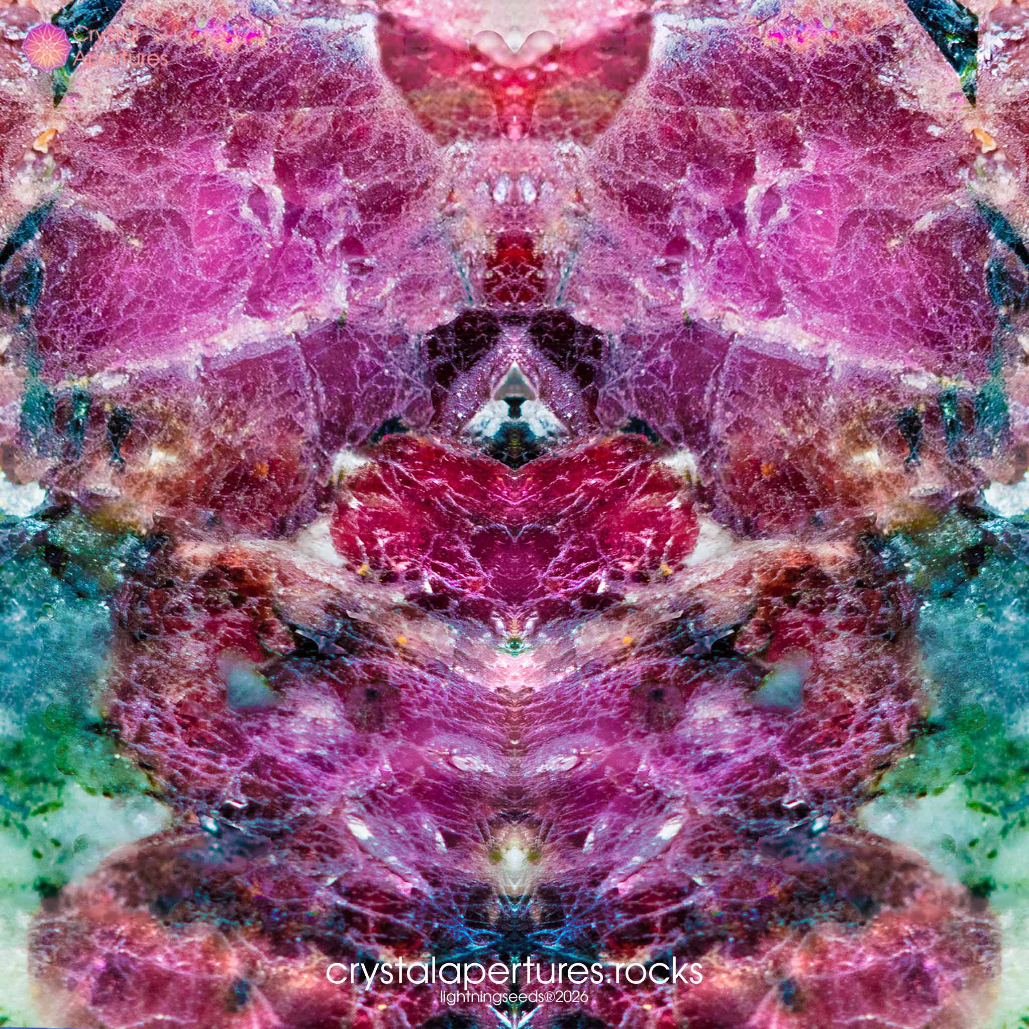 Eudialyte crystal apparel and accessories – original Crystal Apertures photography © lightningseeds®
