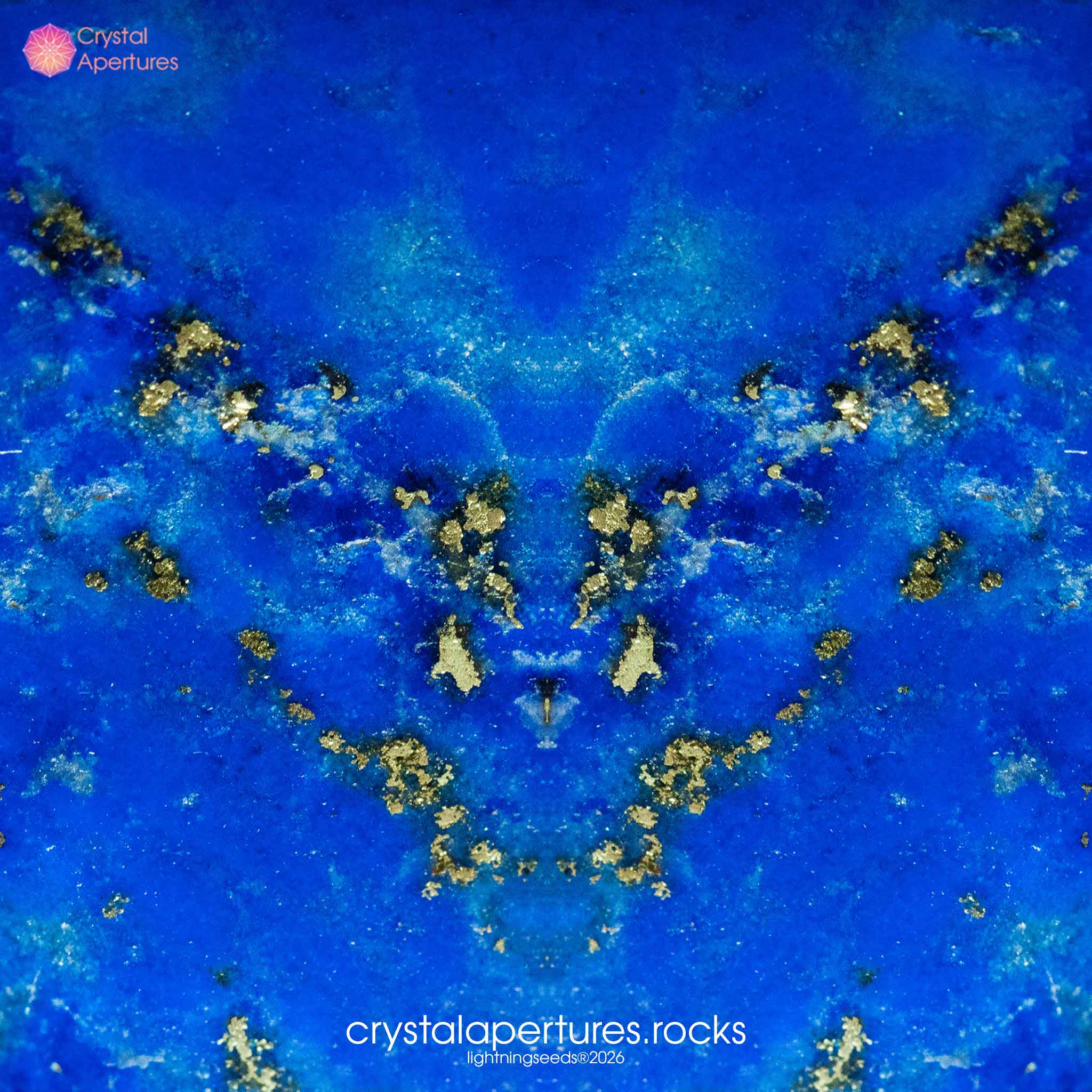 Lapis Lazuli crystal apparel and accessories – original Crystal Apertures photography © lightningseeds®