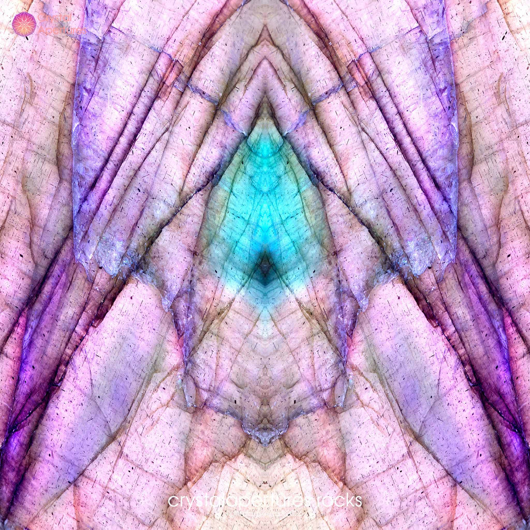 Purple Labradorite crystal apparel and accessories – original Crystal Apertures photography © lightningseeds®