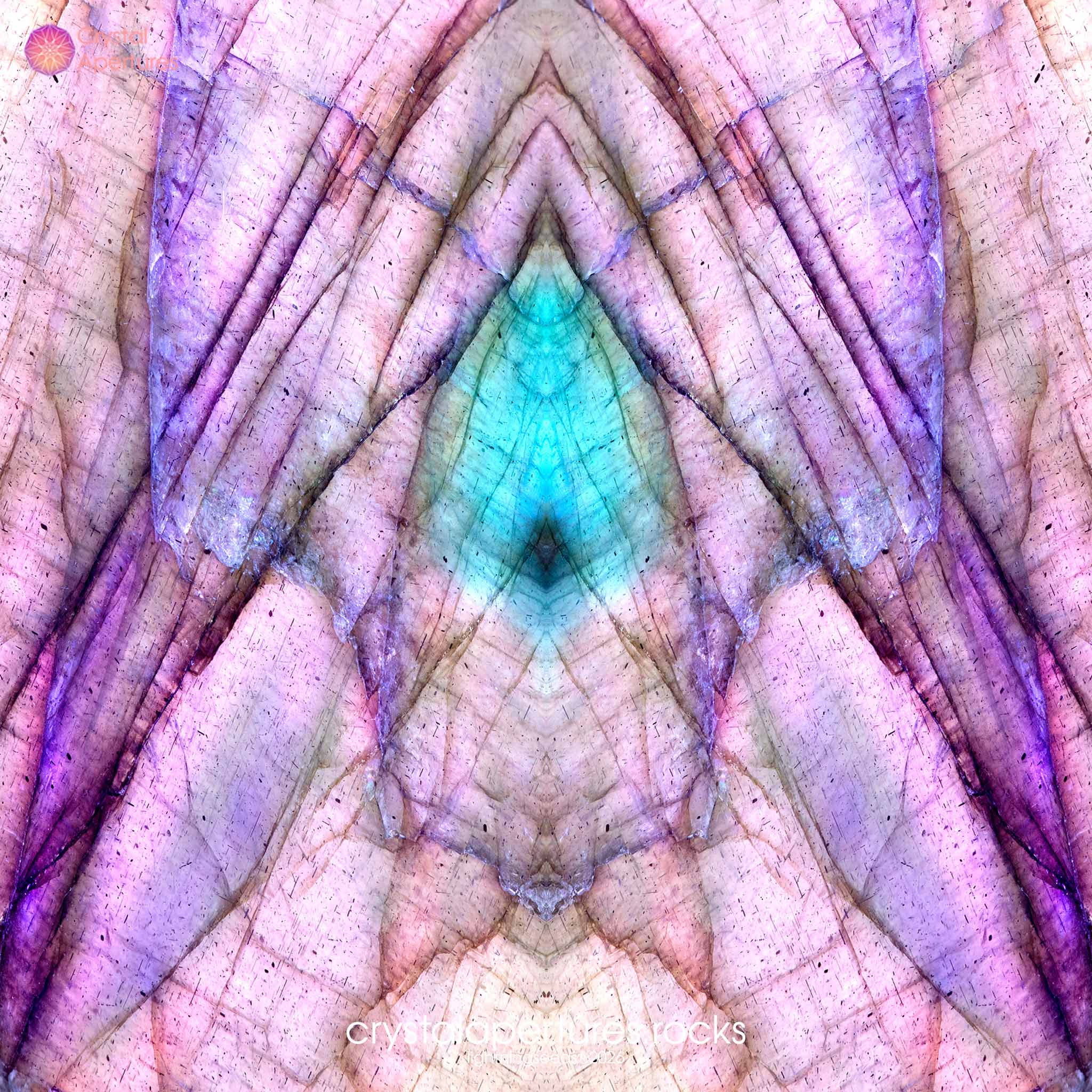 Purple Labradorite crystal apparel and accessories – original Crystal Apertures photography © lightningseeds®