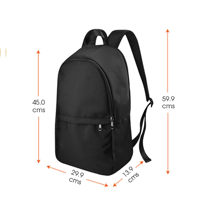 Crystal Art fabric backpack - dimensions and size guide | Crystal Apertures.