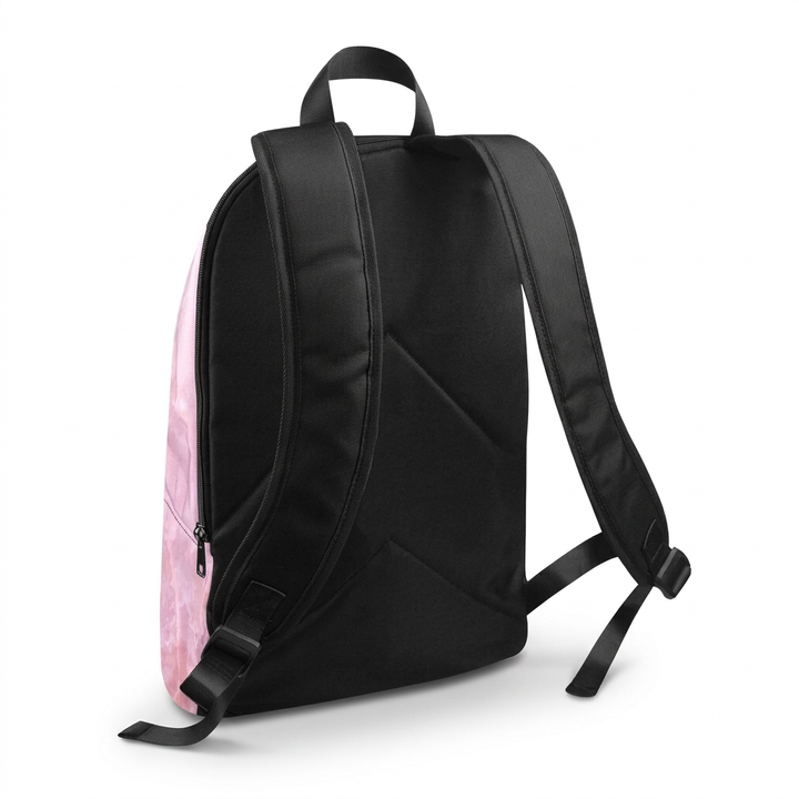 Rose quartz backpack back view